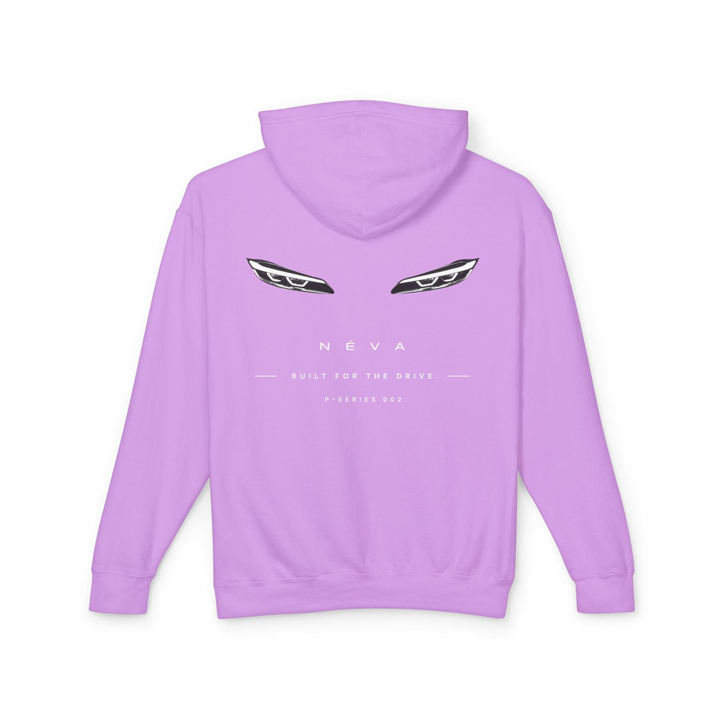 Sleek Car Headlight Eyes Graphic Lightweight Hoodie
