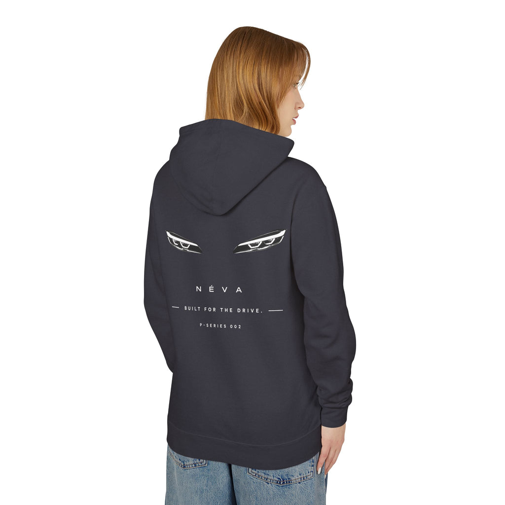 Sleek Car Headlight Eyes Graphic Lightweight Hoodie