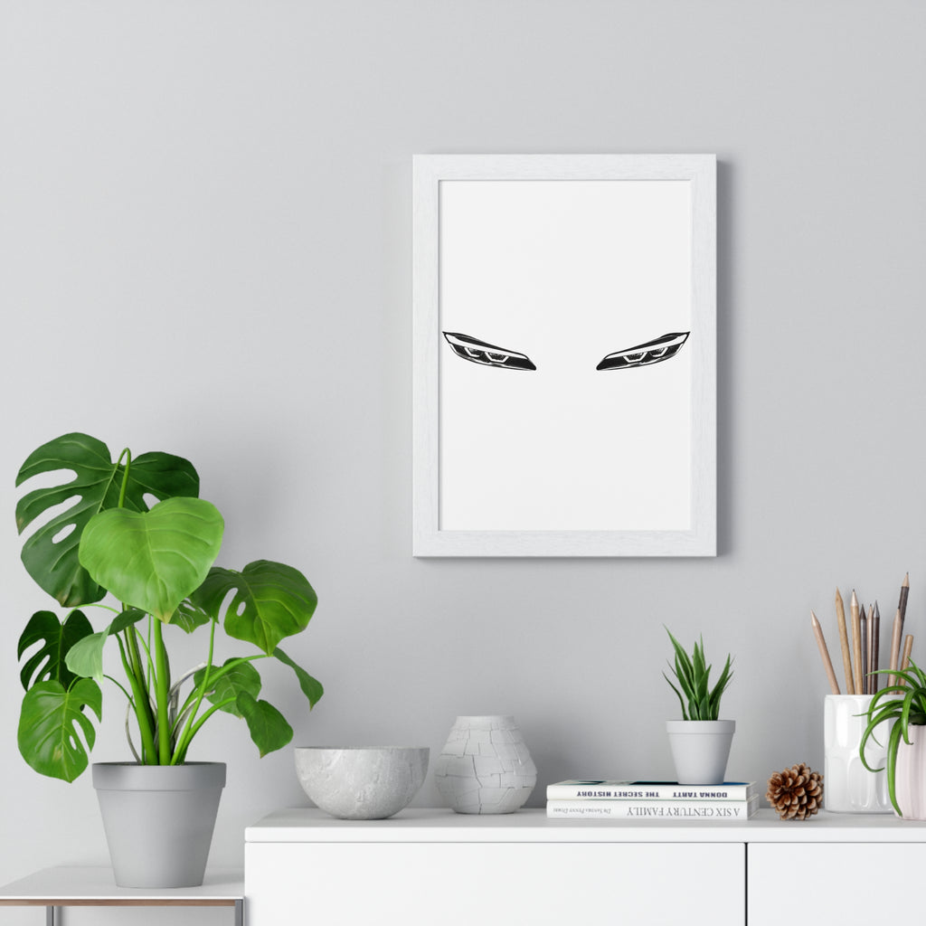 Minimalist Car Headlight Poster