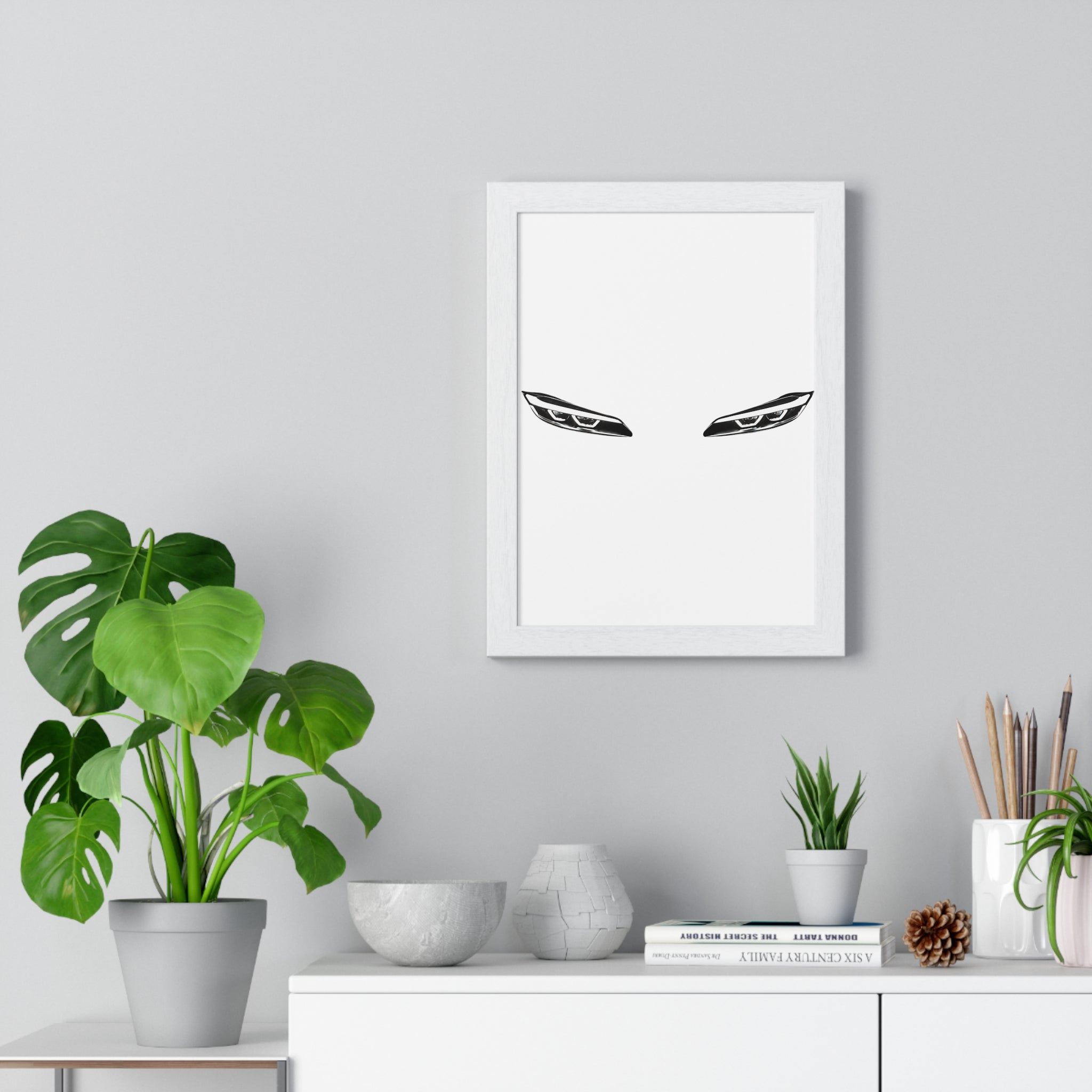 Minimalist Car Headlight Poster