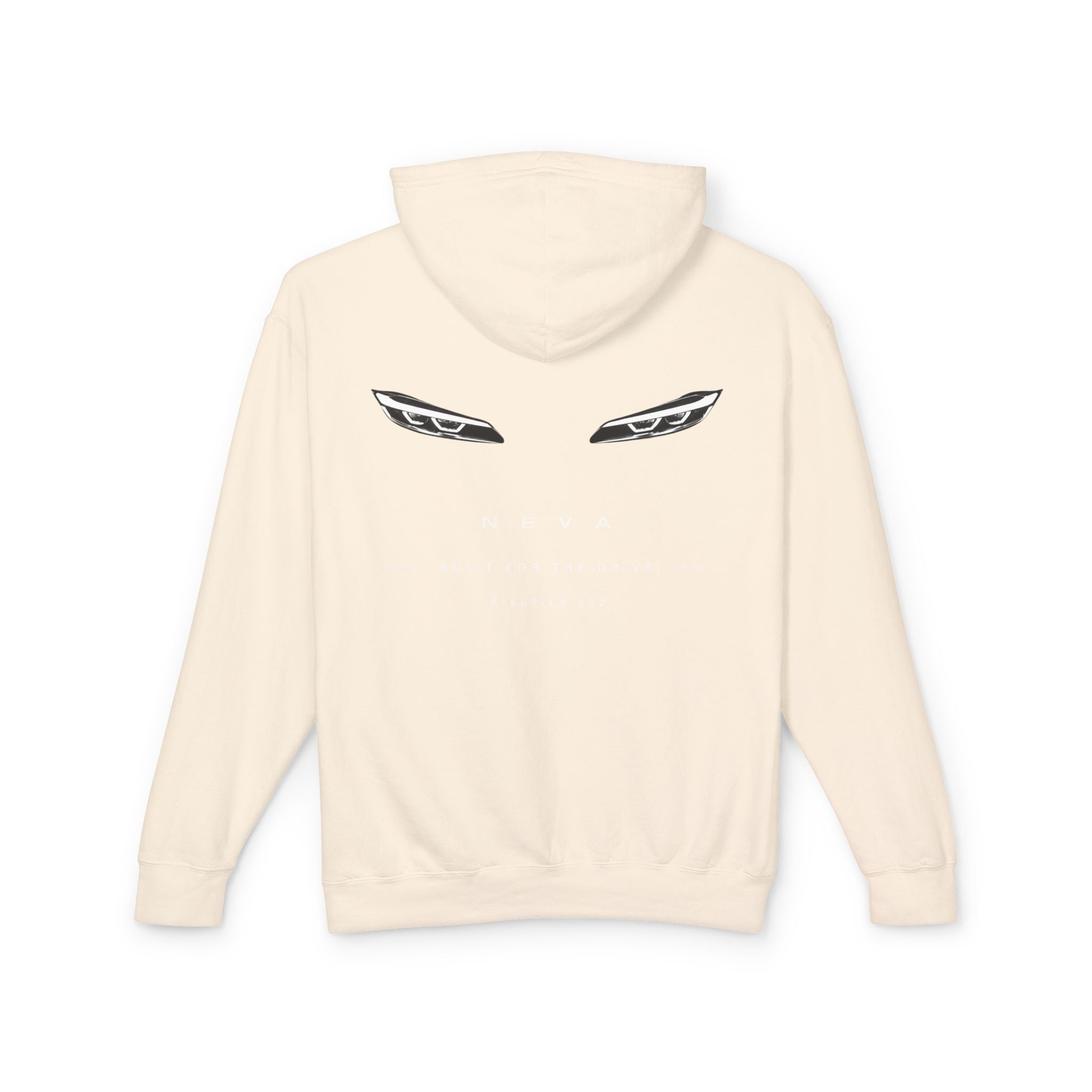 Sleek Car Headlight Eyes Graphic Lightweight Hoodie