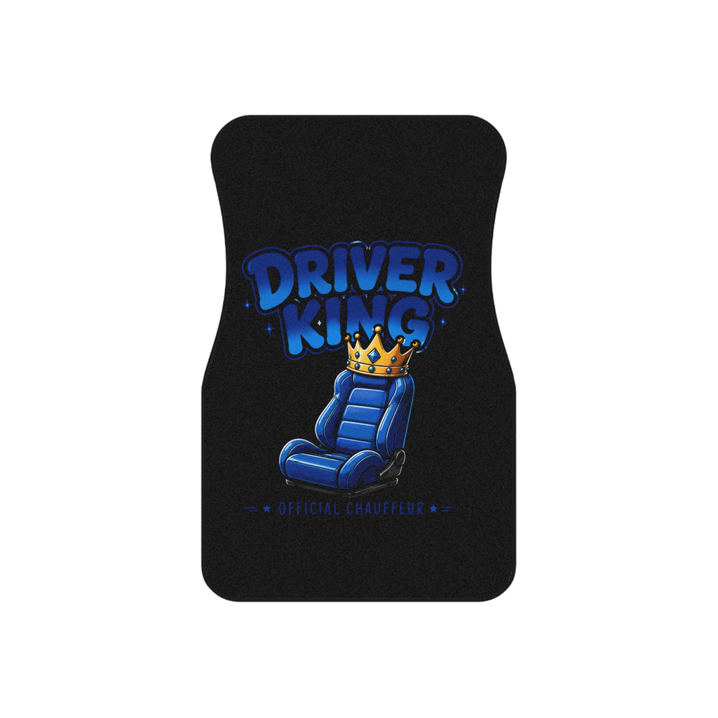 Car Mats — "Driver King" & "Passenger Princess" Matching Set (4-Piece)
