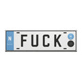 Car Magnet Bold 'FUCK' Statement