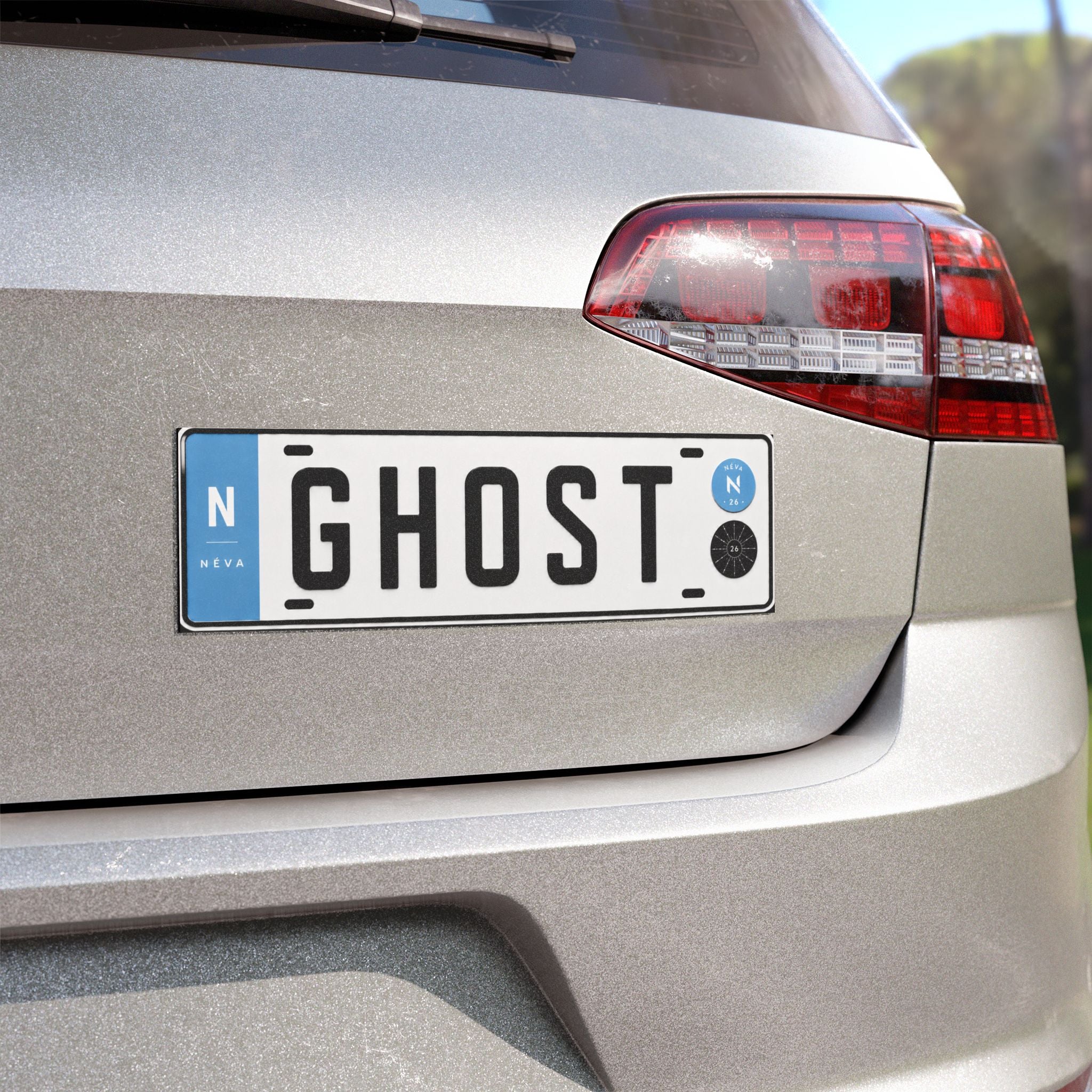 License Plate Car Magnet "GHOST"