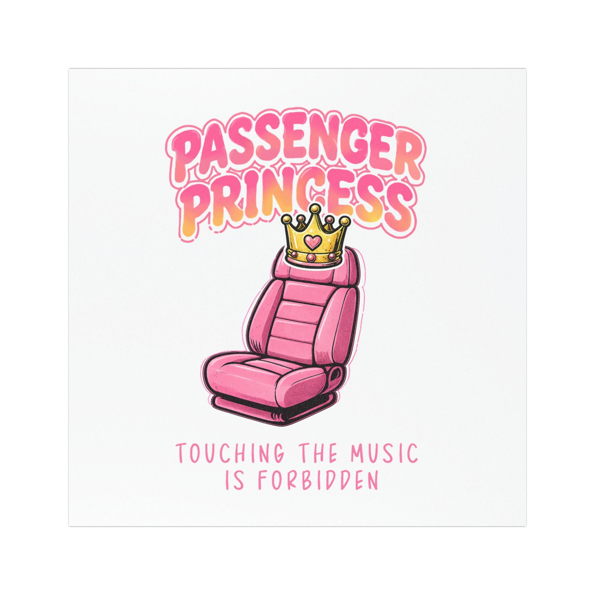 Passenger Princess Car Magnet