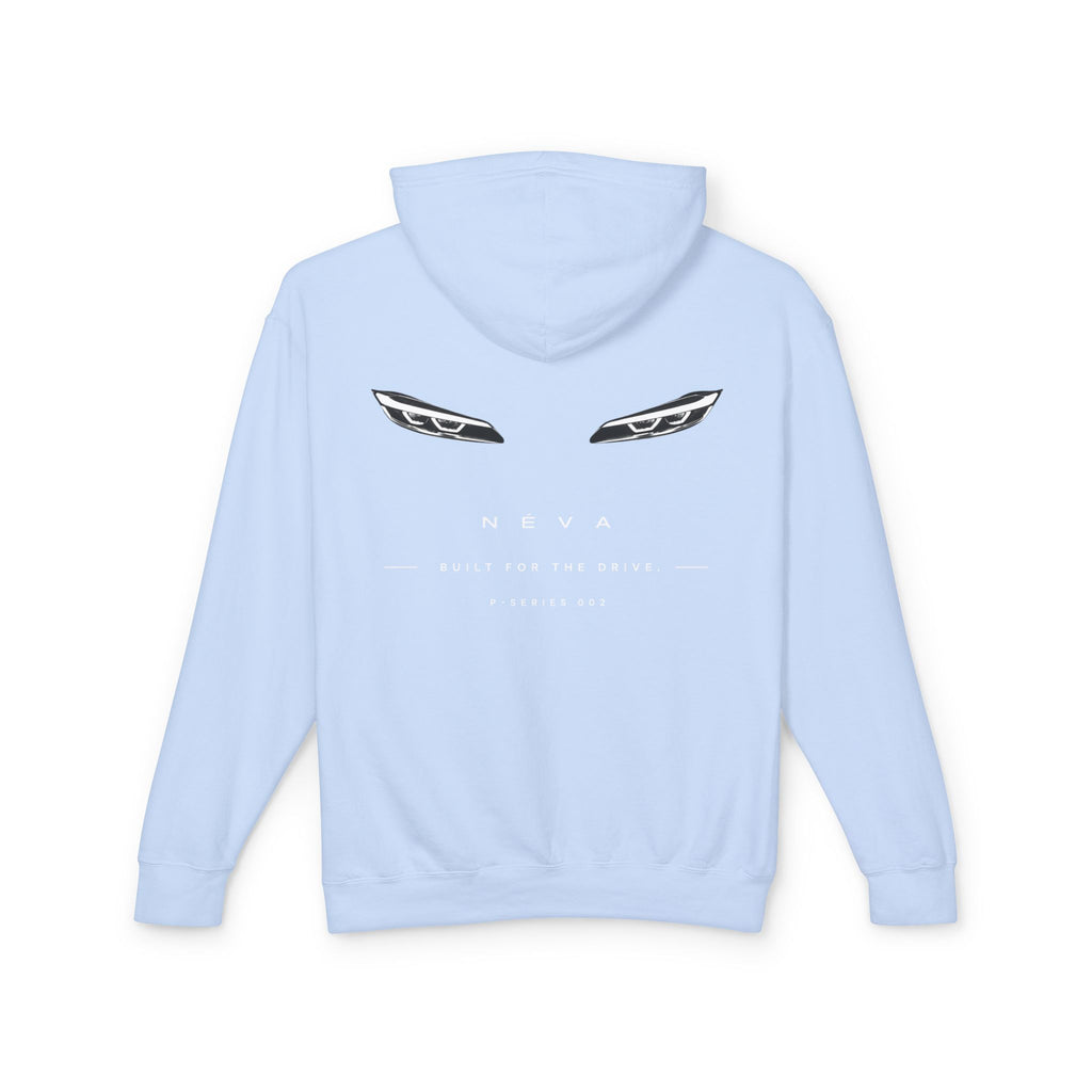 Sleek Car Headlight Eyes Graphic Lightweight Hoodie