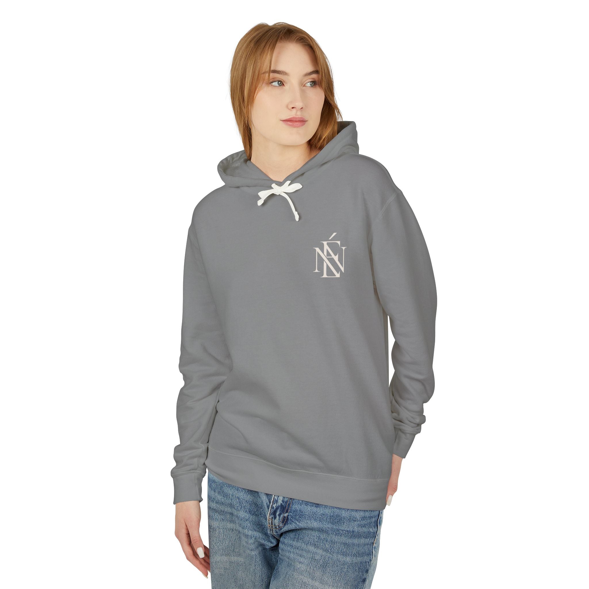 Sleek Car Headlight Eyes Graphic Lightweight Hoodie