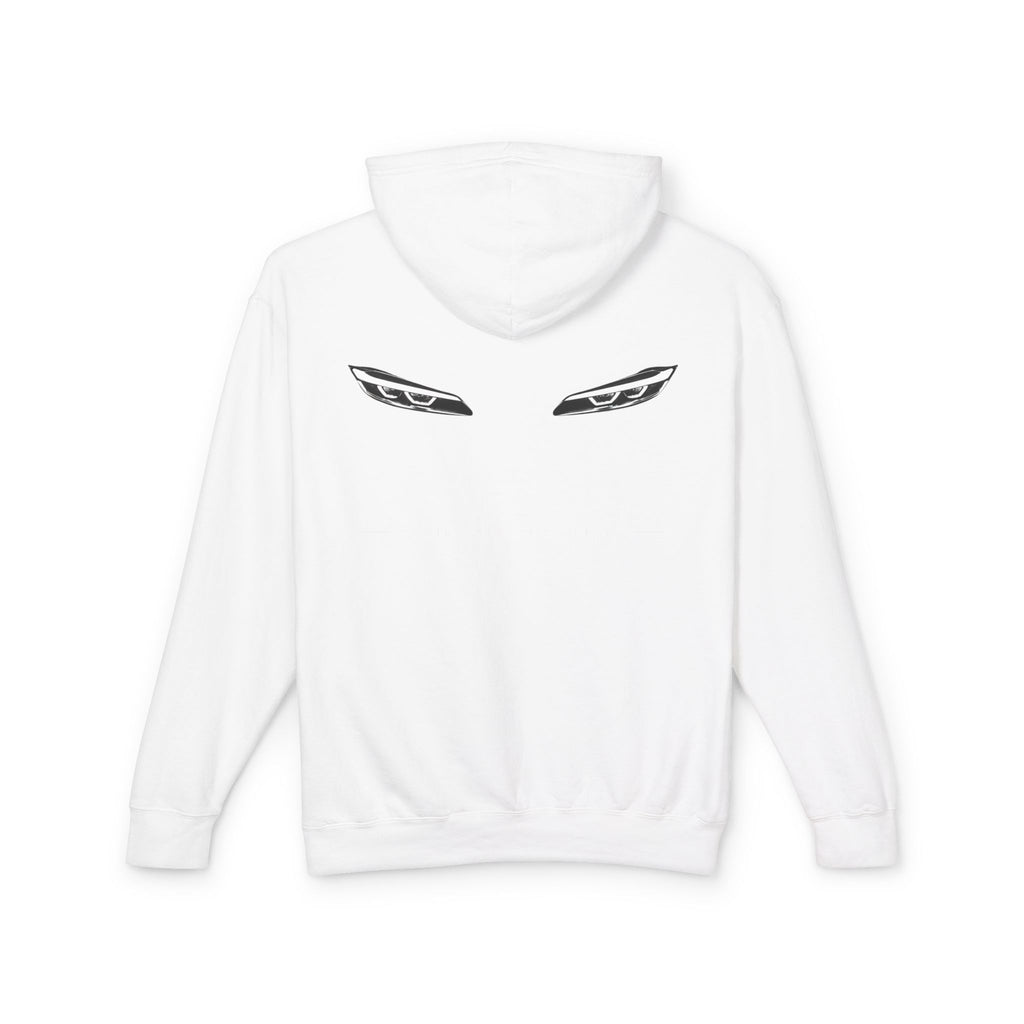 Sleek Car Headlight Eyes Graphic Lightweight Hoodie