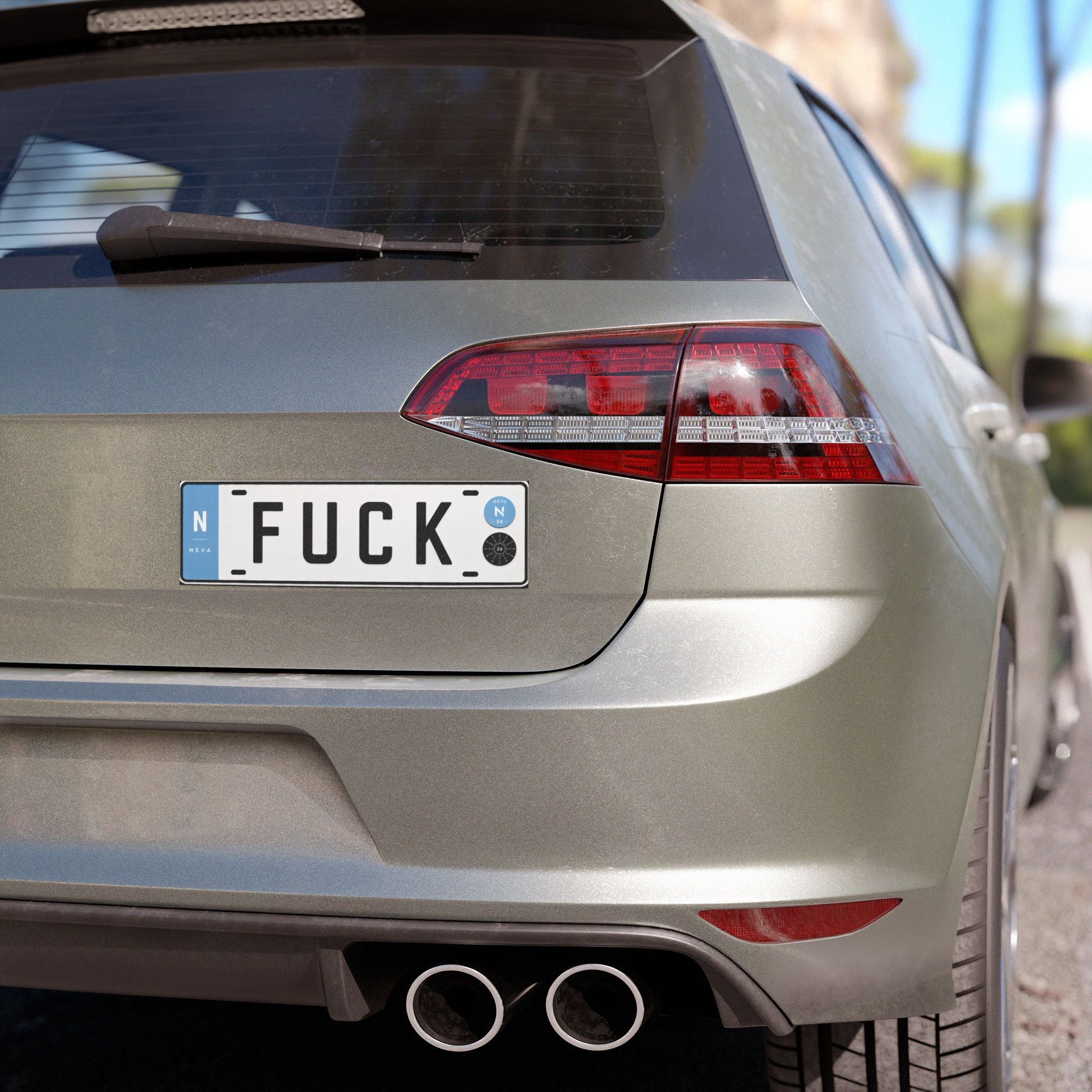 Car Magnet Bold 'FUCK' Statement