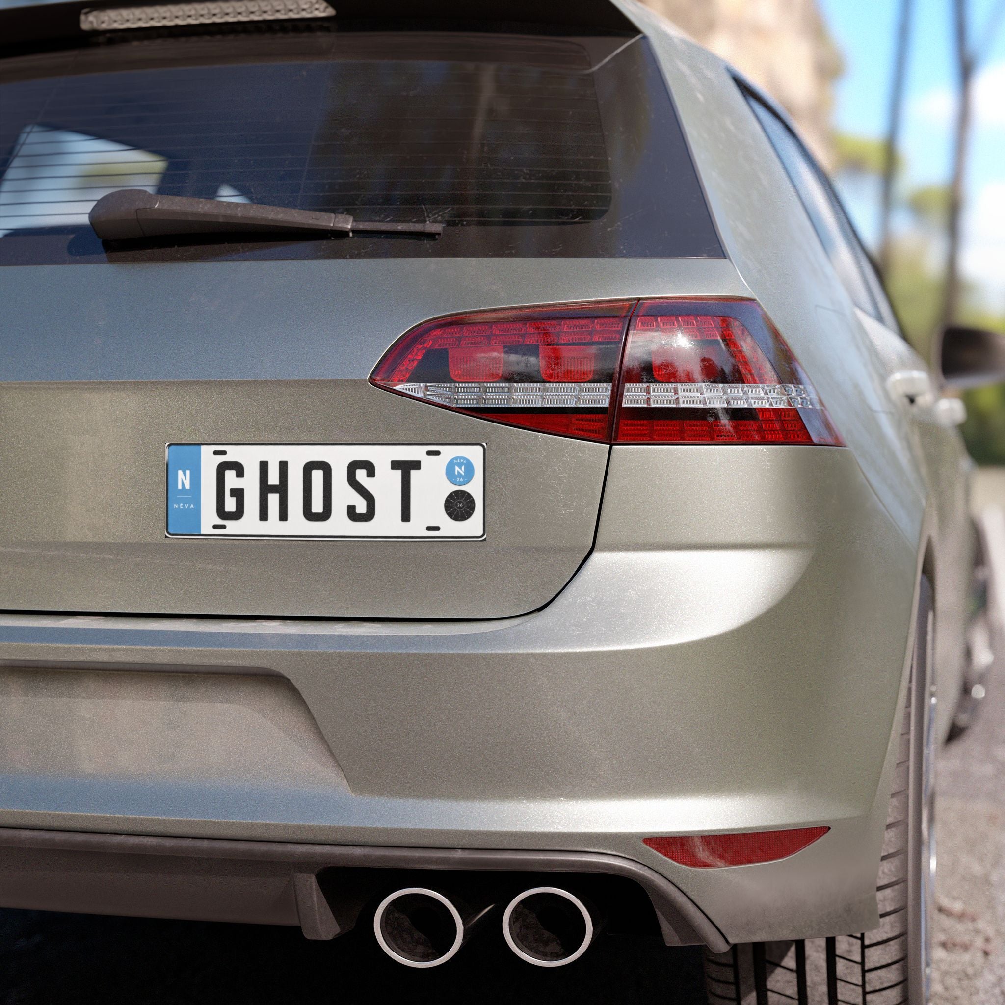 License Plate Car Magnet "GHOST"