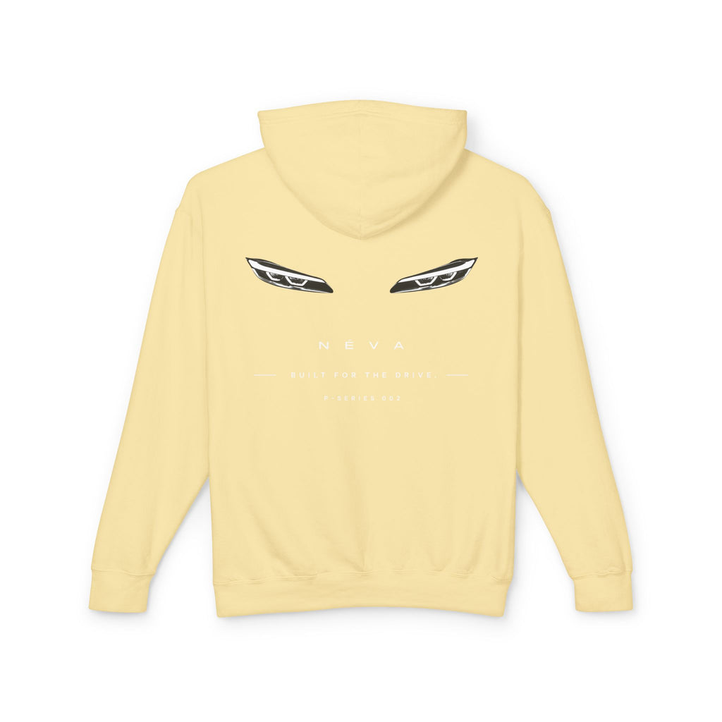Sleek Car Headlight Eyes Graphic Lightweight Hoodie