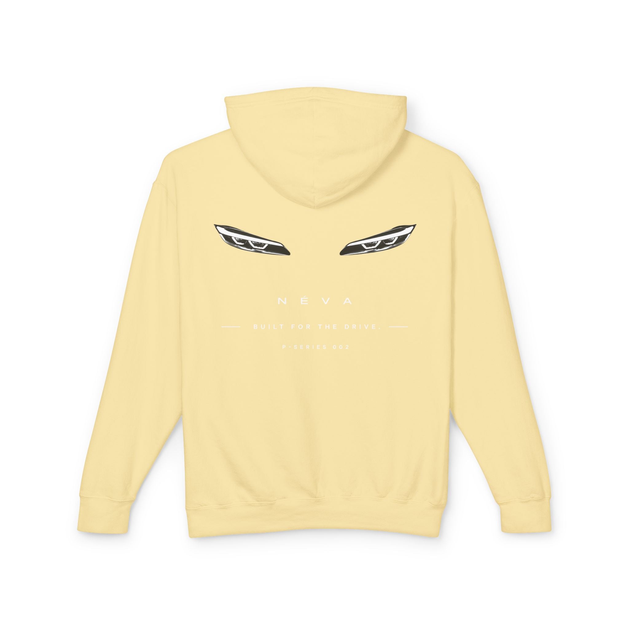 Sleek Car Headlight Eyes Graphic Lightweight Hoodie