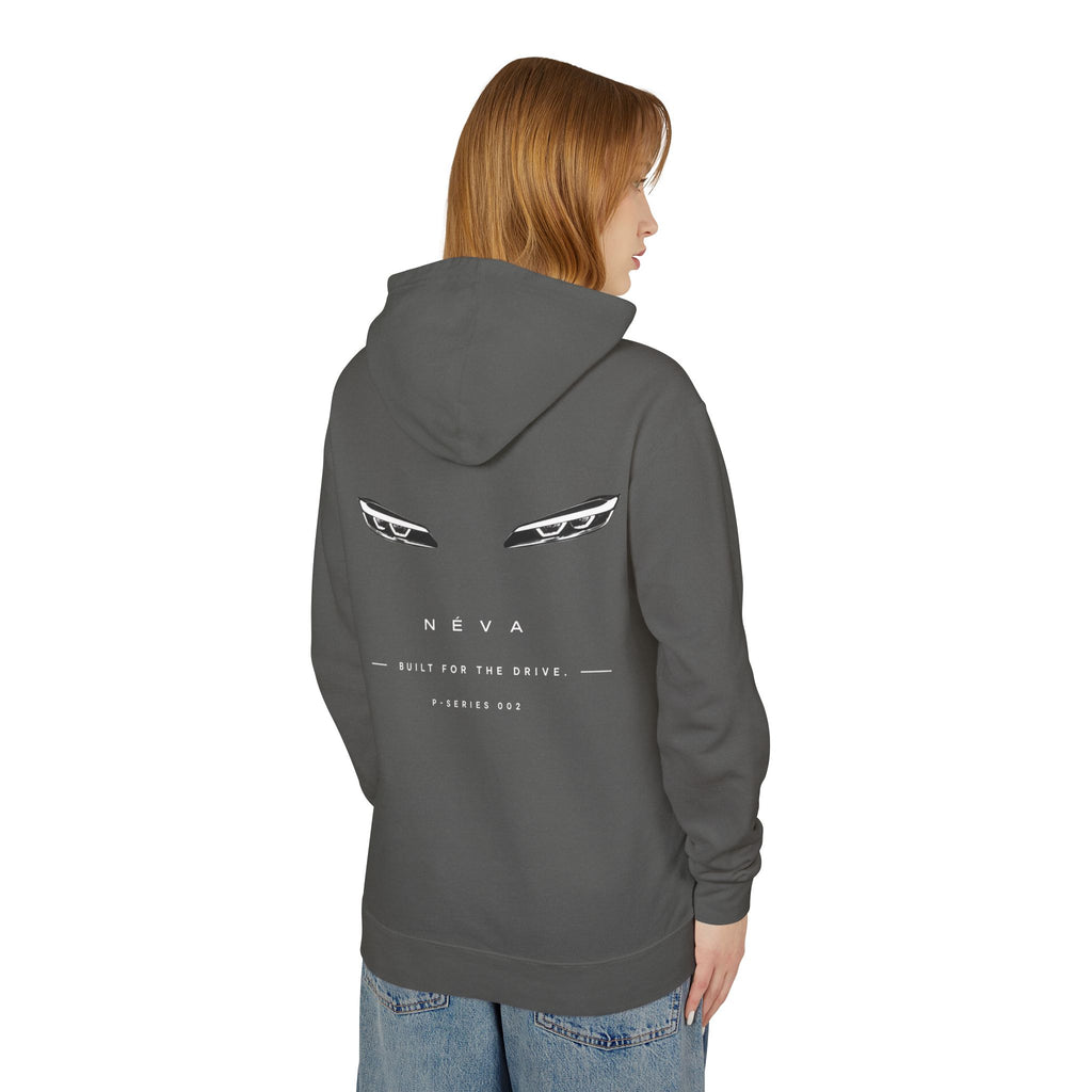Sleek Car Headlight Eyes Graphic Lightweight Hoodie